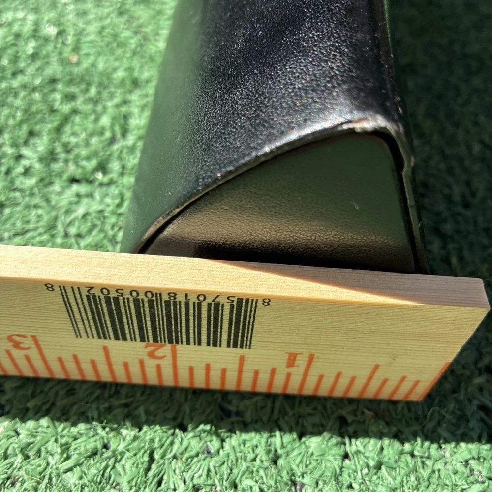 Authentic Fendi Twist Black Hard Faux Leather Eyeglasses Case